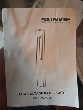 SUNVIE 3W Low Voltage Pathway Lights  12 pack